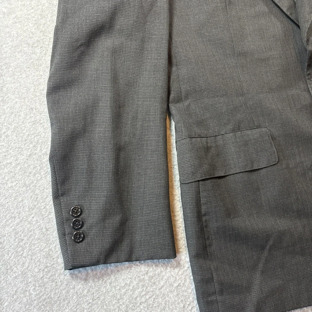 Brooks Brothers 42 R Suit Blazer Jacket Men's Dark Gray Vented W/ Shoulder Pads